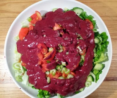 salade gourmande aux fruits rouges